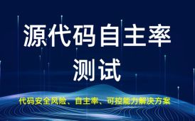 軟件產(chǎn)品源代碼自主率測試